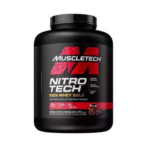 MuscleTech - Nitro Tech 100% Whey Gold Double Rich Chocolate 2.28kg