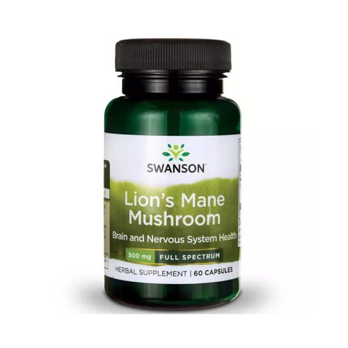 Swanson - Lions Mane Mushroom 500mg 60 κάψουλες