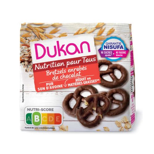 Dukan - Μπισκότα Βρώμης Bretzels με Επικάλυψη Σοκολάτας 100gr