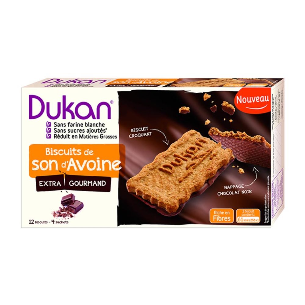 Dukan - Μπισκότα Βρώμης με Επικάλυψη Σοκολάτας 200gr